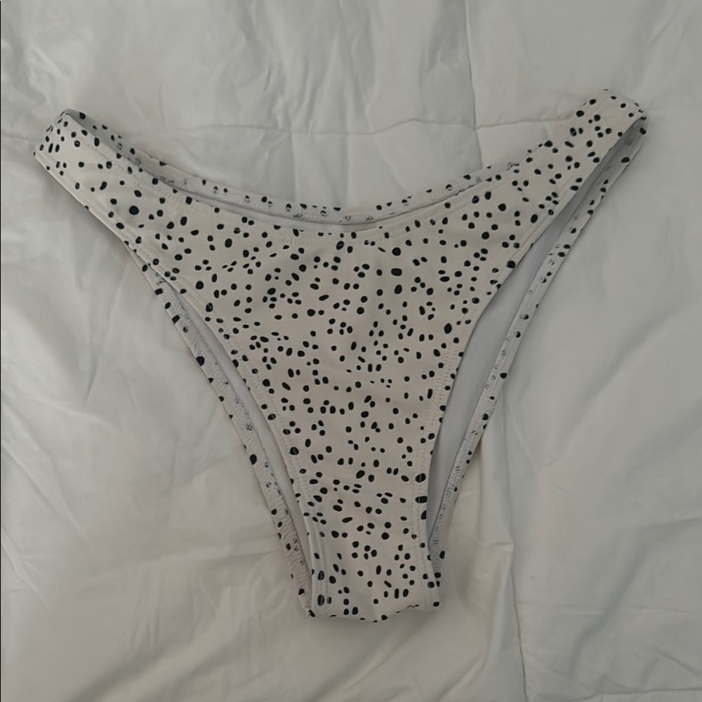 SHEIN Black and White Polka Dot Bikini Bottom
